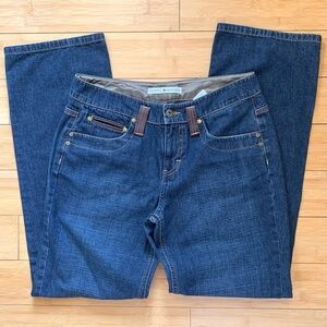 Tommy Hilfiger Vintage Y2K Blue Jeans Denim with Leather Belt Loops
